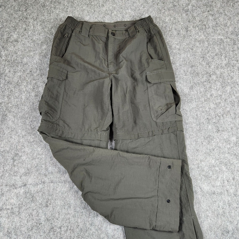 Venturing BSA Uniform Switchback Pants Women S Green Convertible Nylon Cargo Zip